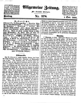 Allgemeine Zeitung Freitag 5. Oktober 1838