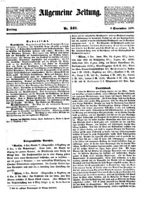 Allgemeine Zeitung Freitag 6. Dezember 1850