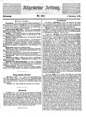 Allgemeine Zeitung Mittwoch 8. Oktober 1856