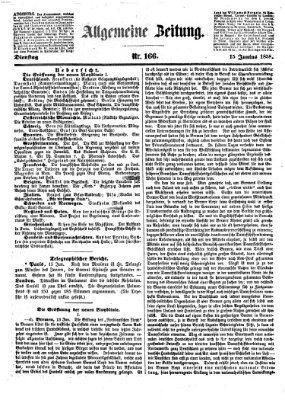 Allgemeine Zeitung Dienstag 15. Juni 1858