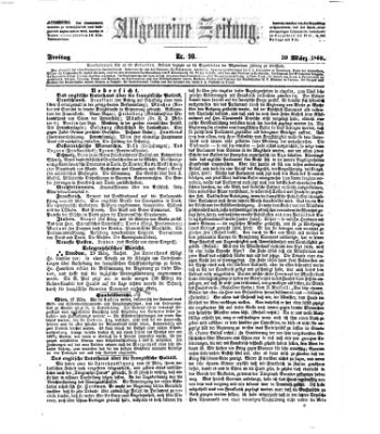 Allgemeine Zeitung Freitag 30. März 1860