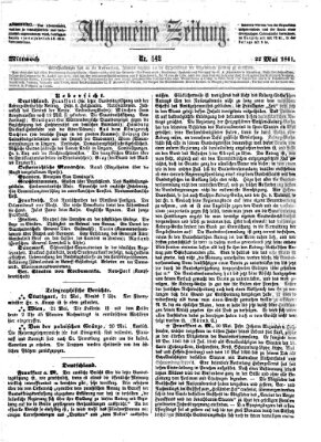 Allgemeine Zeitung Mittwoch 22. Mai 1861