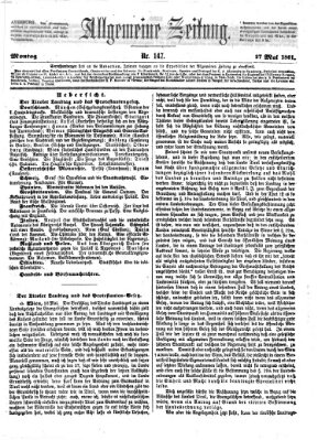 Allgemeine Zeitung Montag 27. Mai 1861