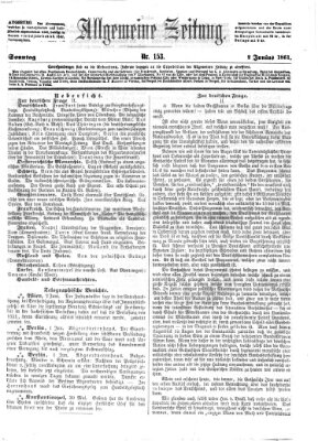 Allgemeine Zeitung Sonntag 2. Juni 1861