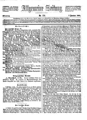 Allgemeine Zeitung Montag 3. Juni 1861
