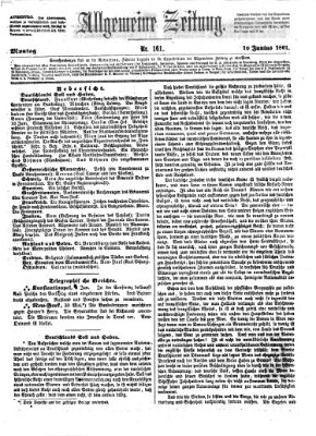 Allgemeine Zeitung Montag 10. Juni 1861