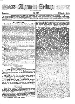Allgemeine Zeitung Sonntag 16. Juni 1861