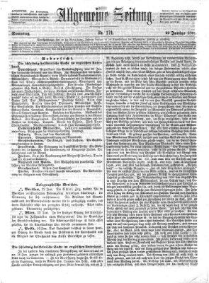 Allgemeine Zeitung Sonntag 23. Juni 1861
