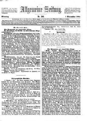 Allgemeine Zeitung Montag 5. Dezember 1864