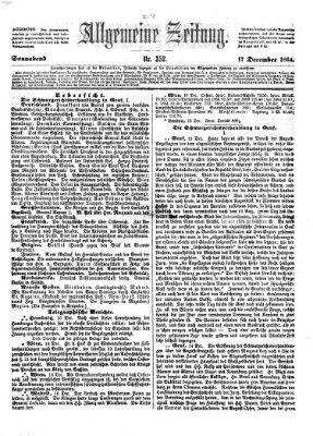 Allgemeine Zeitung Samstag 17. Dezember 1864