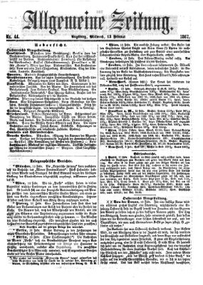 Allgemeine Zeitung Mittwoch 13. Februar 1867
