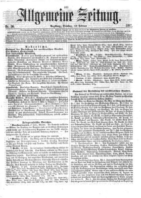 Allgemeine Zeitung Dienstag 19. Februar 1867