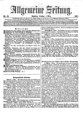 Allgemeine Zeitung Dienstag 5. März 1867
