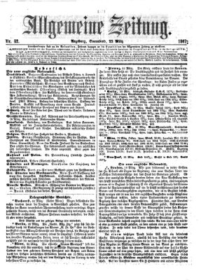 Allgemeine Zeitung Samstag 23. März 1867