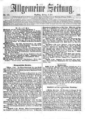 Allgemeine Zeitung Freitag 3. Juli 1868
