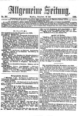 Allgemeine Zeitung Samstag 25. Juli 1868