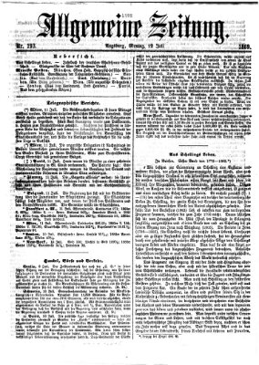 Allgemeine Zeitung Montag 12. Juli 1869