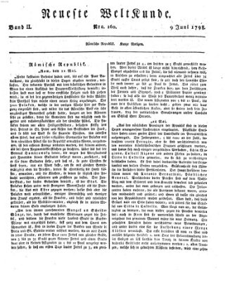 Allgemeine Zeitung Samstag 9. Juni 1798