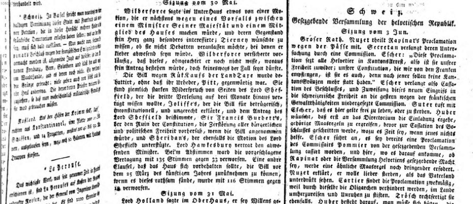 Allgemeine Zeitung Montag 18. Juni 1798