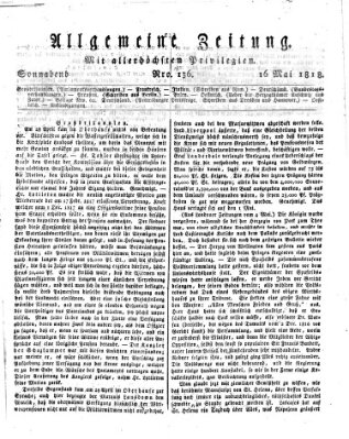 Allgemeine Zeitung Samstag 16. Mai 1818