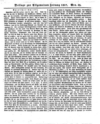 Allgemeine Zeitung Freitag 30. März 1827