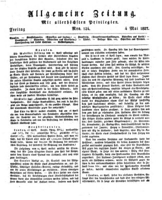 Allgemeine Zeitung Freitag 4. Mai 1827