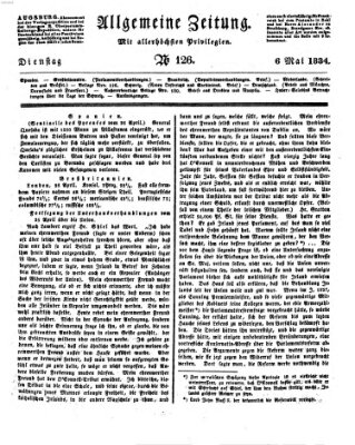 Allgemeine Zeitung Dienstag 6. Mai 1834