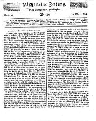 Allgemeine Zeitung Montag 19. Mai 1834