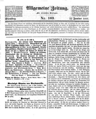 Allgemeine Zeitung Dienstag 12. Juni 1838