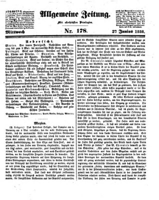 Allgemeine Zeitung Mittwoch 27. Juni 1838