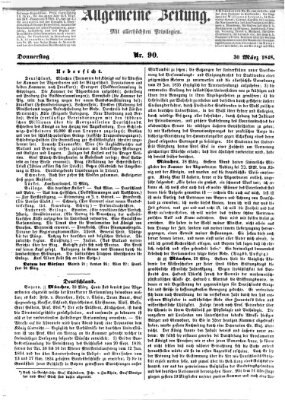 Allgemeine Zeitung Donnerstag 30. März 1848