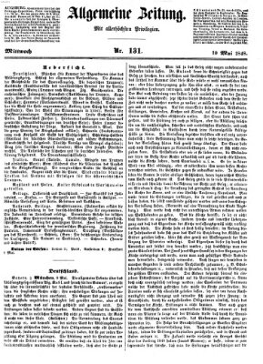 Allgemeine Zeitung Mittwoch 10. Mai 1848