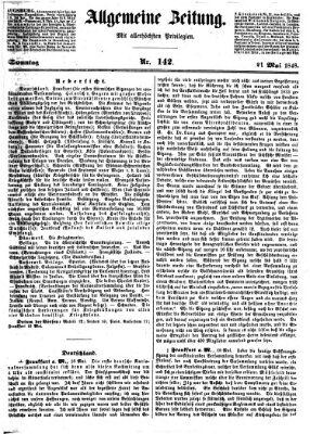 Allgemeine Zeitung Sonntag 21. Mai 1848
