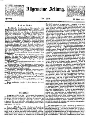 Allgemeine Zeitung Freitag 30. Mai 1851