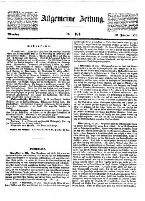 Allgemeine Zeitung Montag 30. Juni 1851