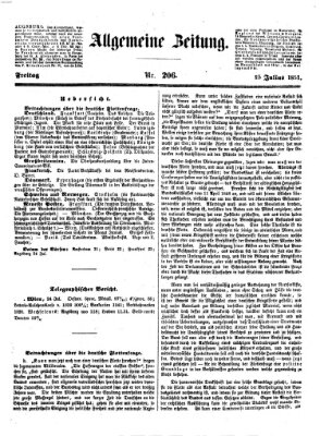 Allgemeine Zeitung Freitag 25. Juli 1851