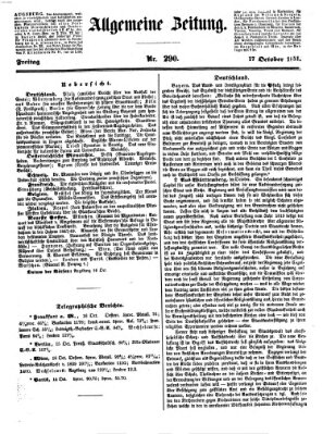 Allgemeine Zeitung Freitag 17. Oktober 1851