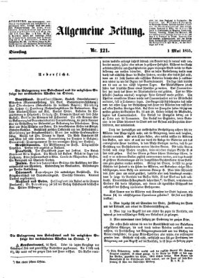 Allgemeine Zeitung Dienstag 1. Mai 1855