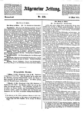 Allgemeine Zeitung Samstag 19. Mai 1855