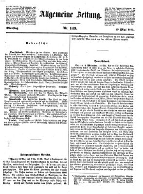 Allgemeine Zeitung Dienstag 29. Mai 1855