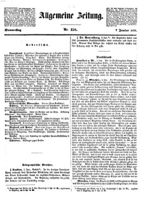 Allgemeine Zeitung Donnerstag 7. Juni 1855