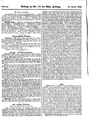 Allgemeine Zeitung Sonntag 24. Juni 1855