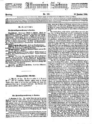 Allgemeine Zeitung Freitag 29. Juni 1860