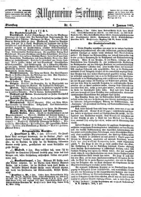 Allgemeine Zeitung Dienstag 6. Januar 1863