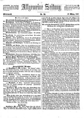 Allgemeine Zeitung Mittwoch 25. März 1863
