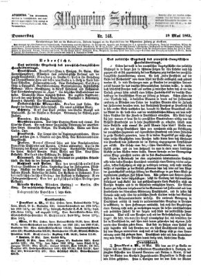 Allgemeine Zeitung Donnerstag 28. Mai 1863