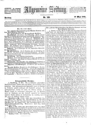 Allgemeine Zeitung Freitag 29. Mai 1863