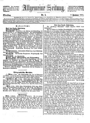 Allgemeine Zeitung Dienstag 5. Januar 1864