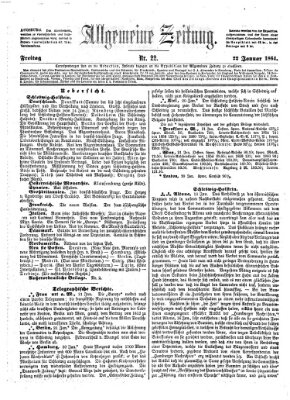 Allgemeine Zeitung Freitag 22. Januar 1864