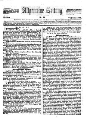 Allgemeine Zeitung Freitag 29. Januar 1864